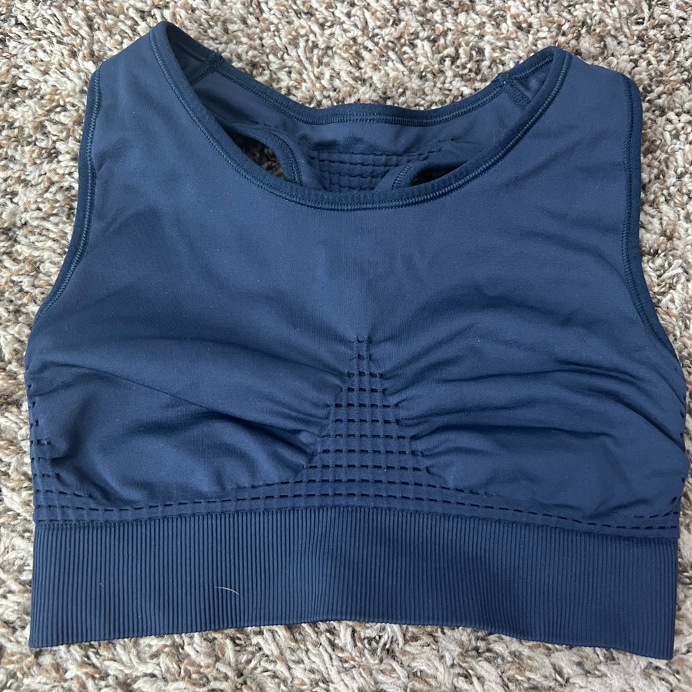 Sweaty Betty navy blue Stamina seamless sports bra Women’s sz S